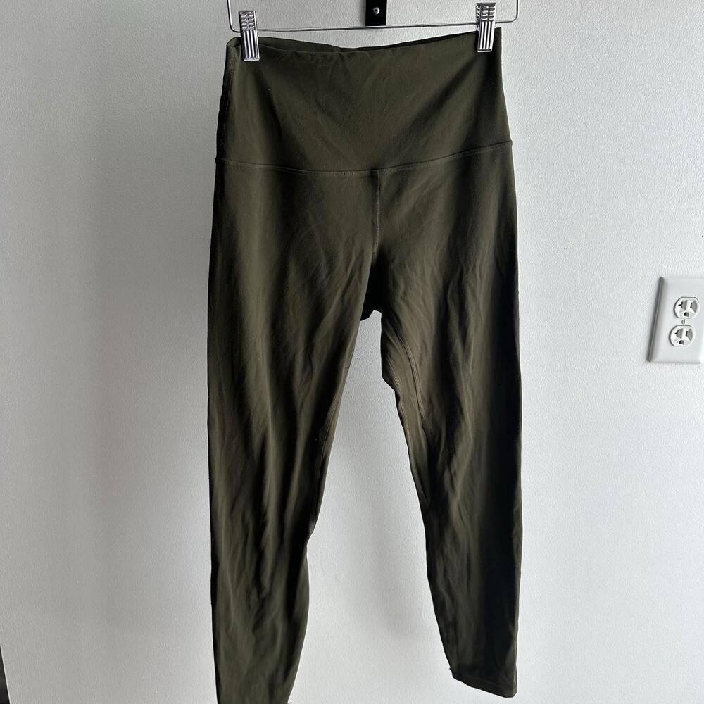 Lululemon Women's Align 25 inch Sports Green High Waist Yoga Pants Tights Size 6